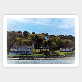 New England Lighthouse in Watercolor Sticker